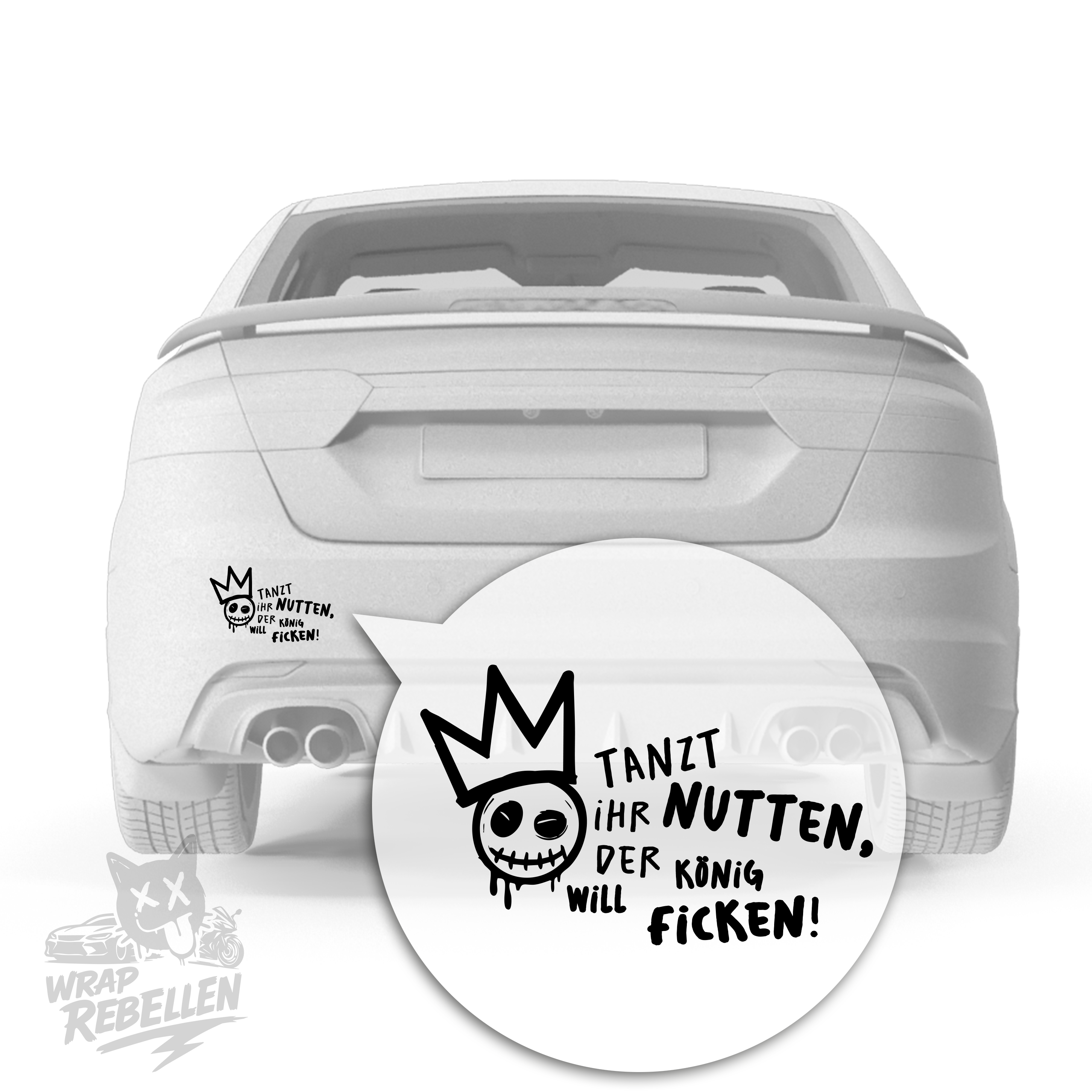 Dripping Skull Smiley – Tanzt ihr Nutten, der König will ficken!