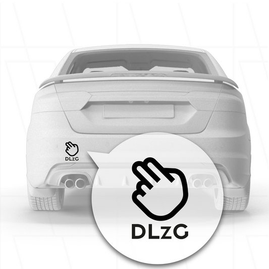 Kfz - Sticker | DlzG (klein) "Die linke zum Gruß"