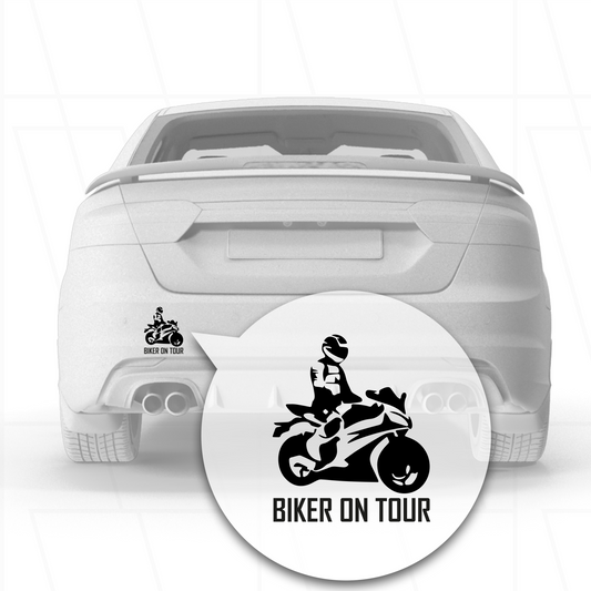 Kfz - Sticker | Biker on Tour Bike