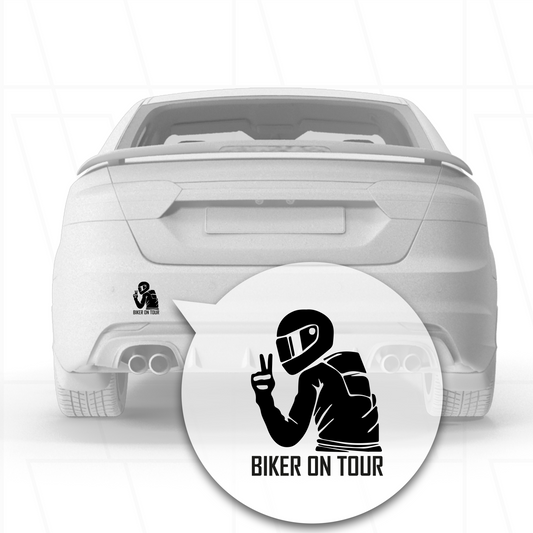 Kfz - Sticker | Biker on Tour Fahrer