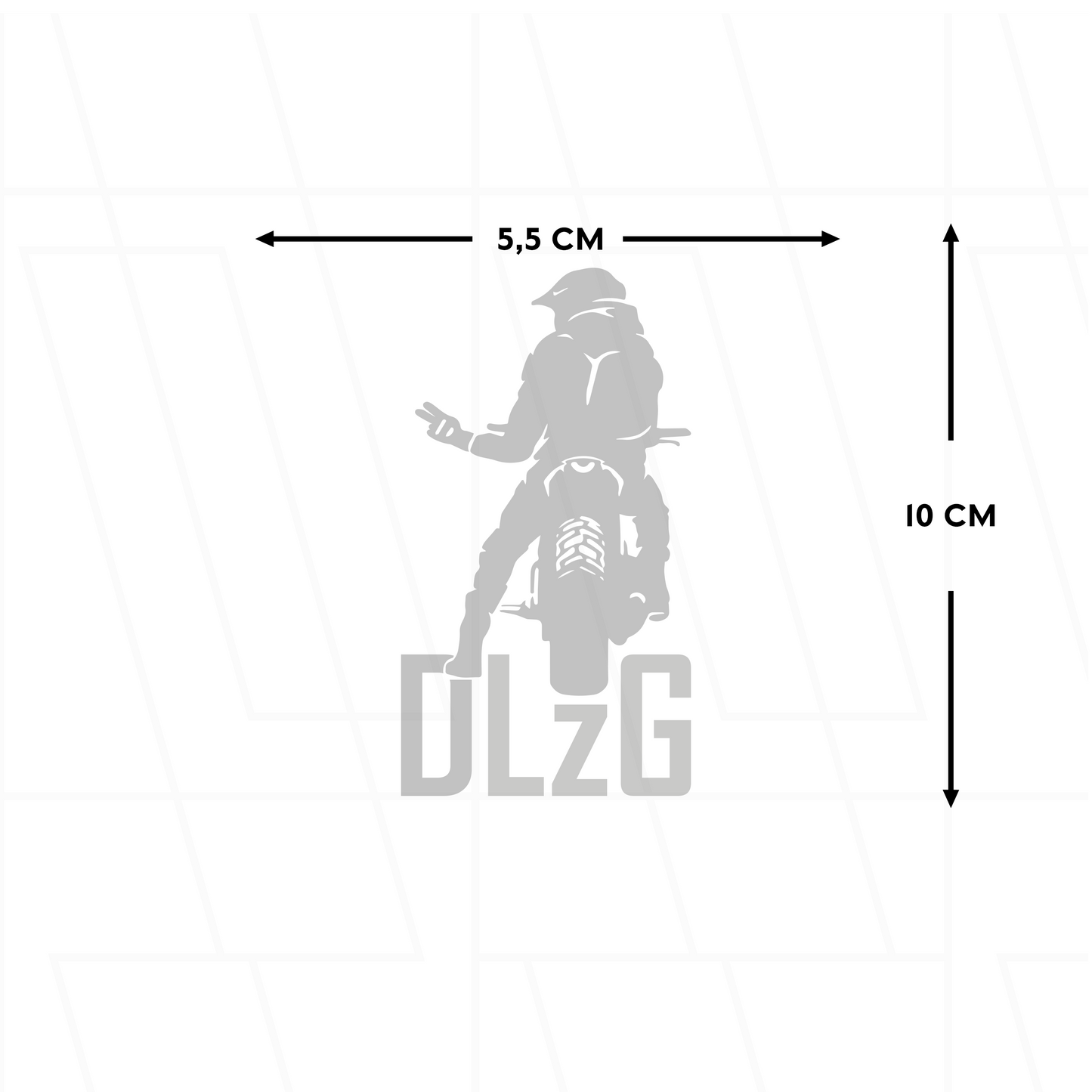 Kfz - Sticker | DlzG (Bike) "Die linke zum Gruß"